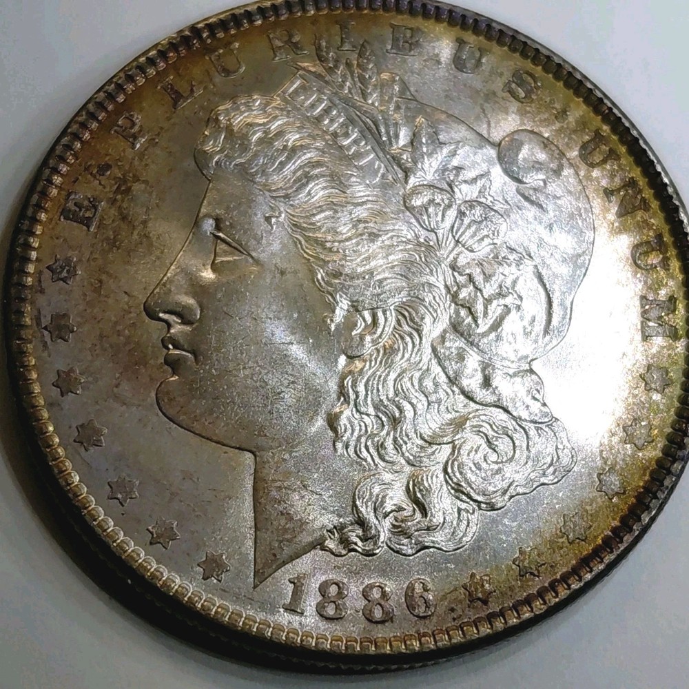1886 P Morgan toner in Gem MS +++