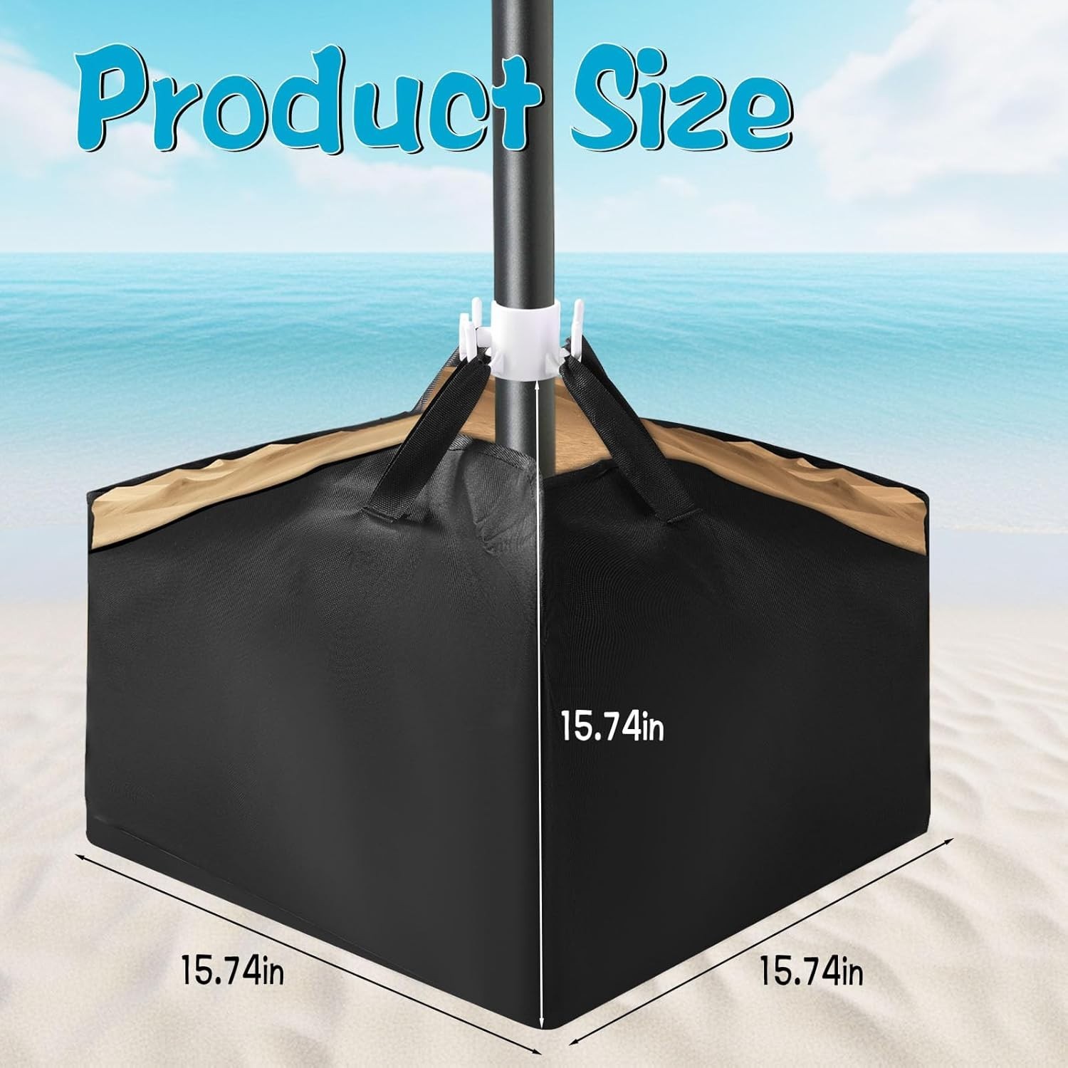 Beach Umbrella Base Fillable Umbrella Weights Sand Bags Heavy Duty- FAST SHIP
