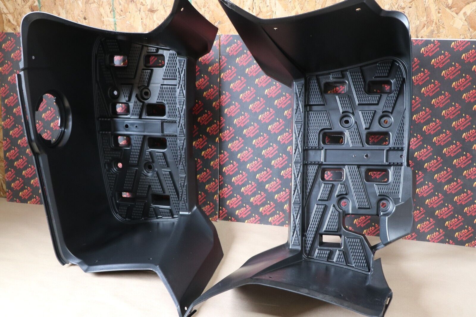 2 x OEM Floorboard footrest footwell guards L+R Yamaha Kodiak Grizzly 550 700