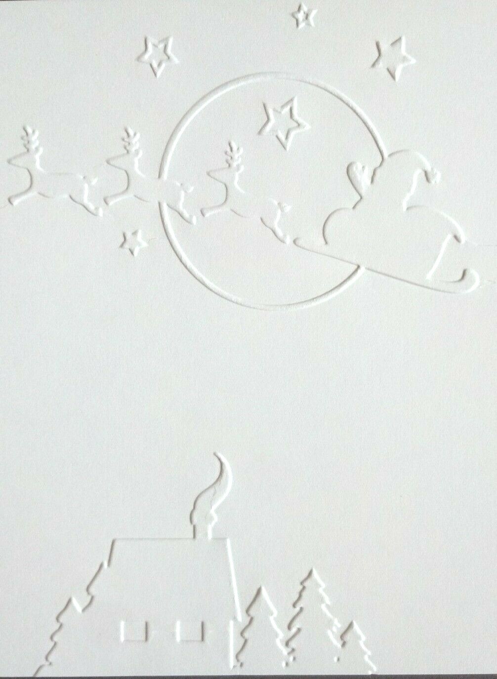 EMBOSSED HOLIDAY STAMPIN' UP CARDSTOCK CARD FRONTS, BUY 5 SETS GET 1 SET FREE