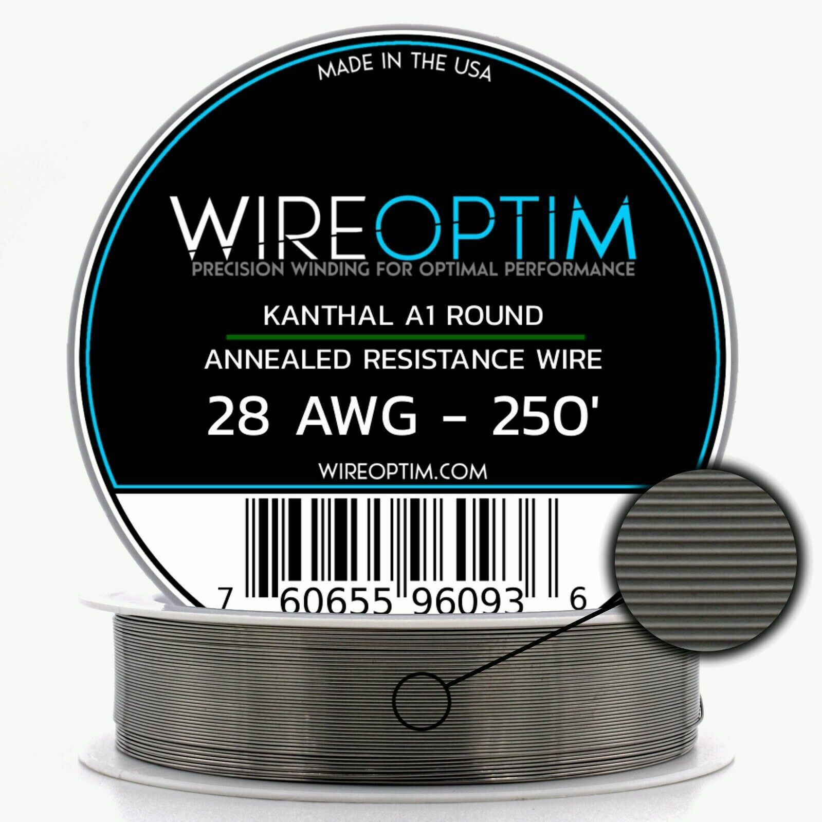Kanthal A1 16 18 20 21 22 23 24 25 26 27 28 29 30 31 32 34 36 38 40 AWG 25-1000'