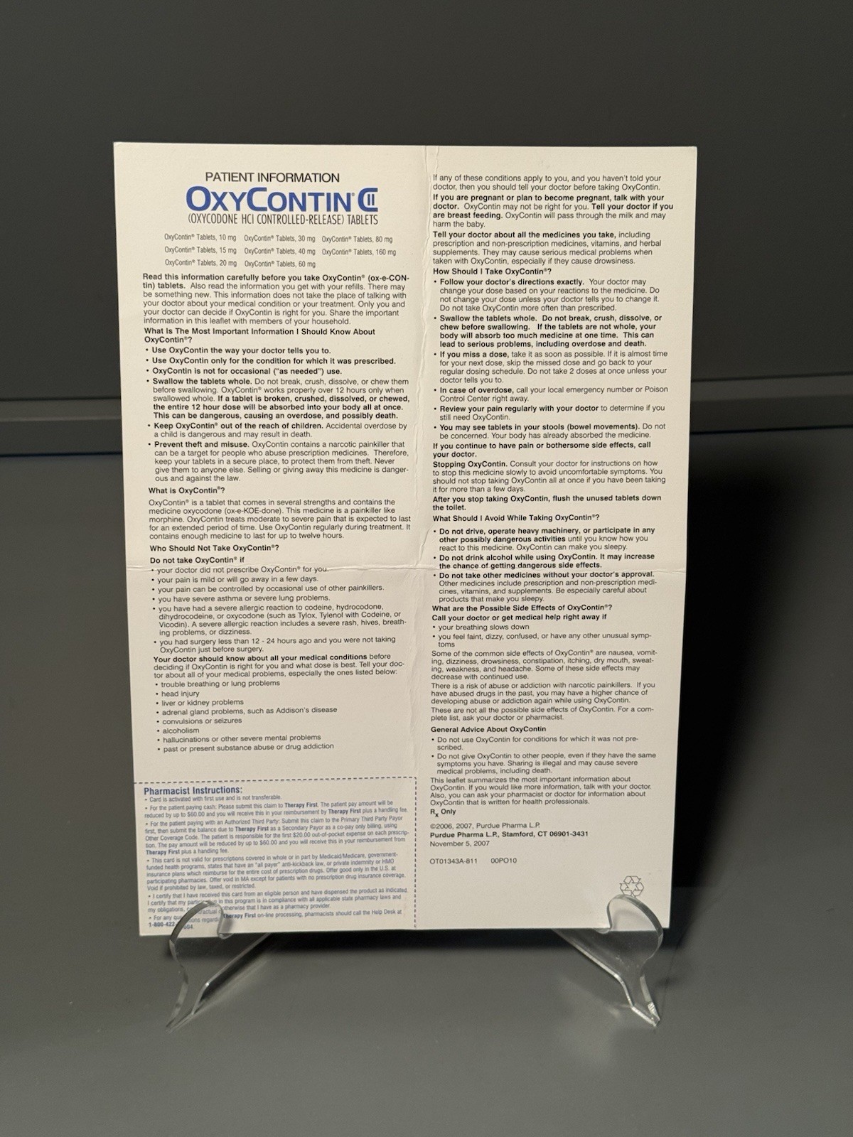 OXYCONTIN Drug Savings Cards • $60 Savings Card • OxyContin Discount Card •