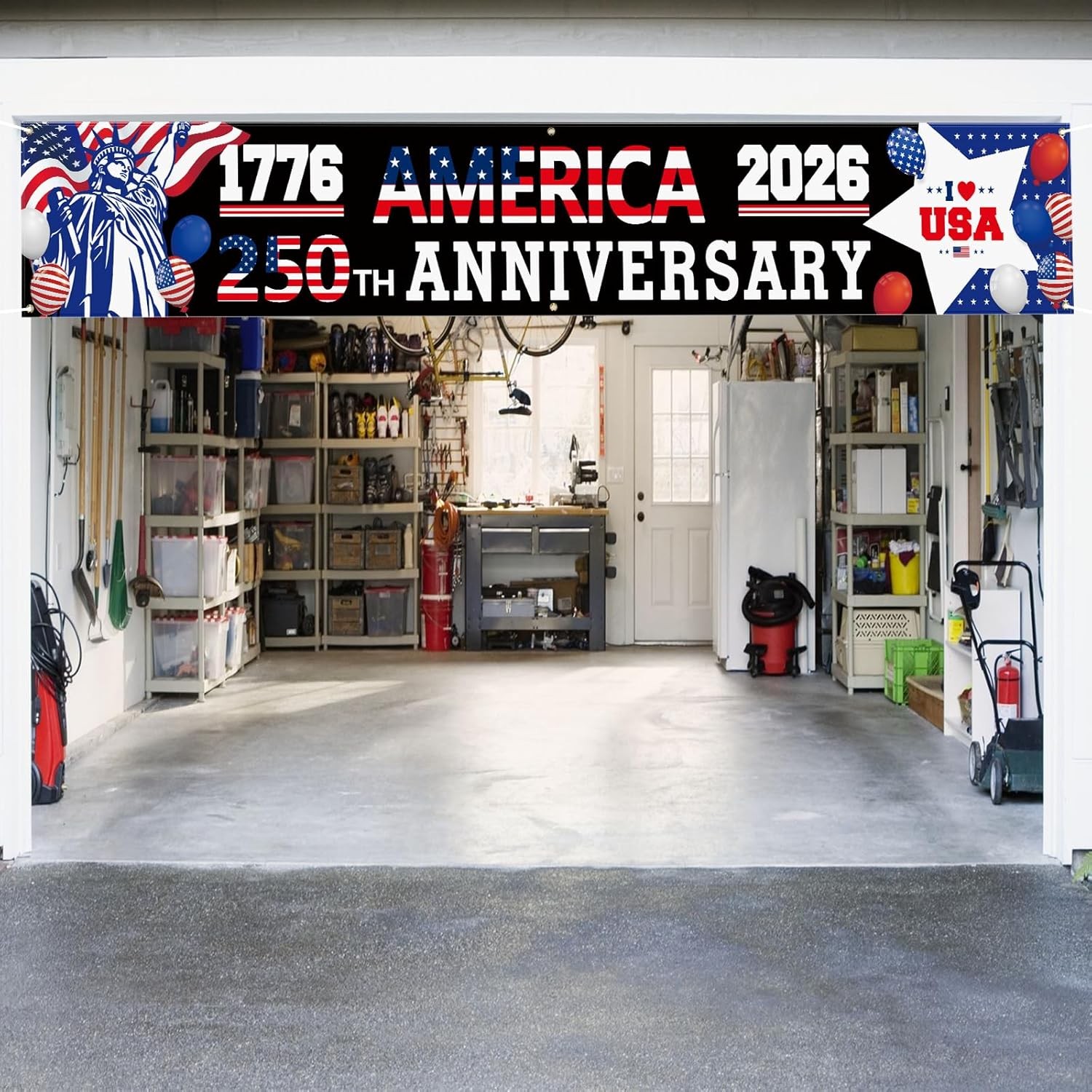 Probsin 250 Anniversary Banner 120" x 20" 1776-2026 America 250th Anniversary Th