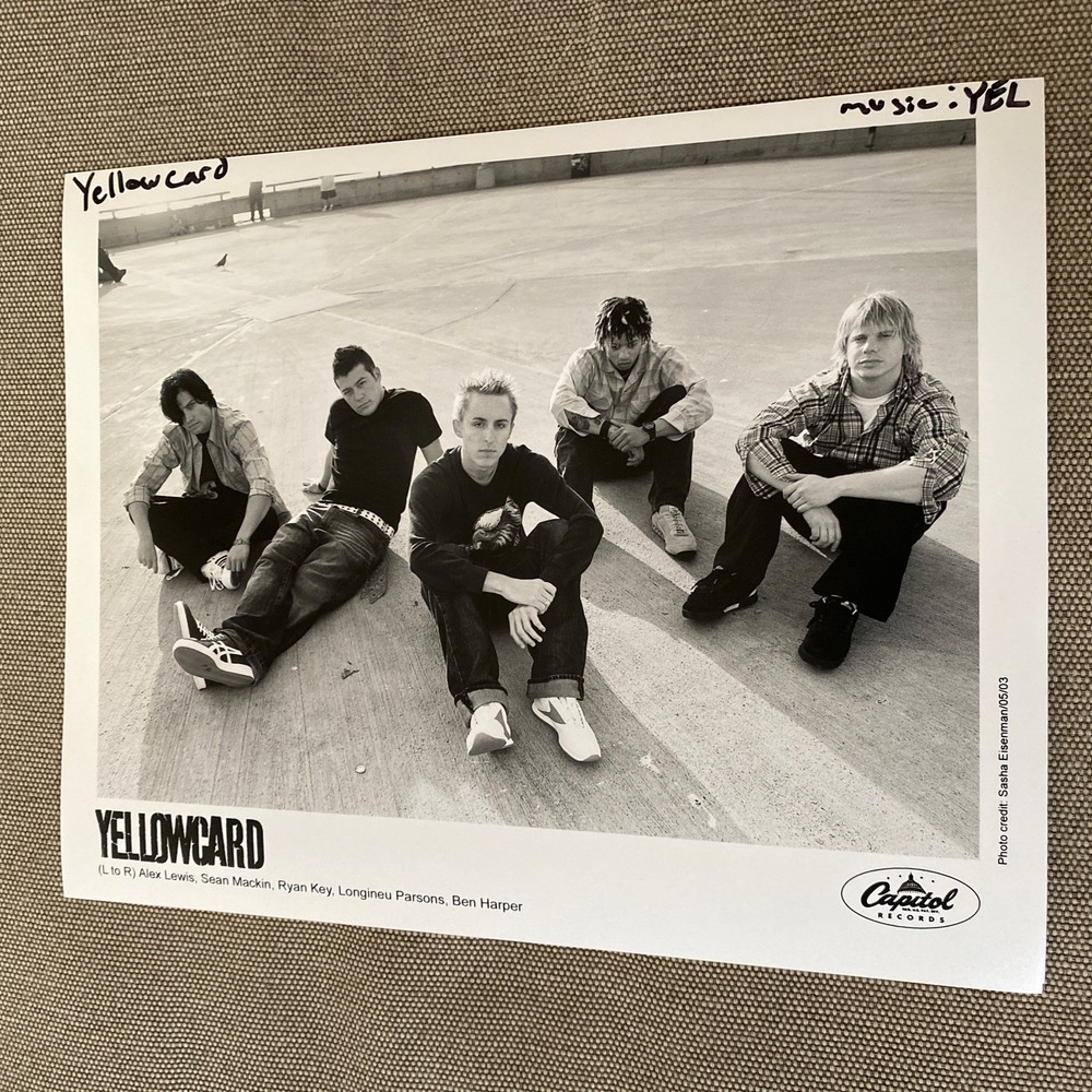 Yellowcard Press Photo 8x10”. Ryan Key.