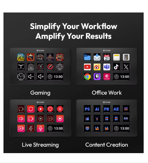 Ulanzi D200 Production Console Studio Controller for Streaming