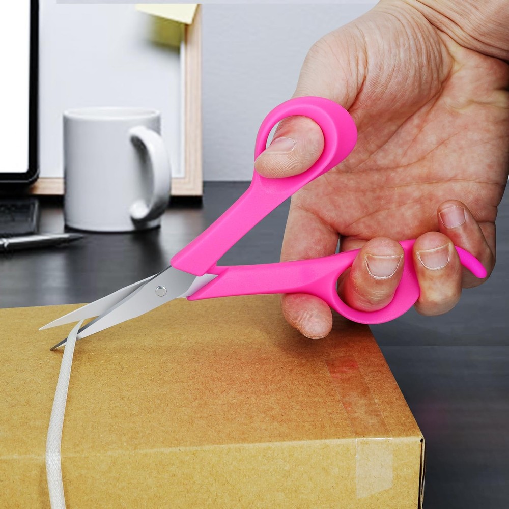 Precision Detail Scissors,Pointed Small Craft Scissors,Stainless Pink,red