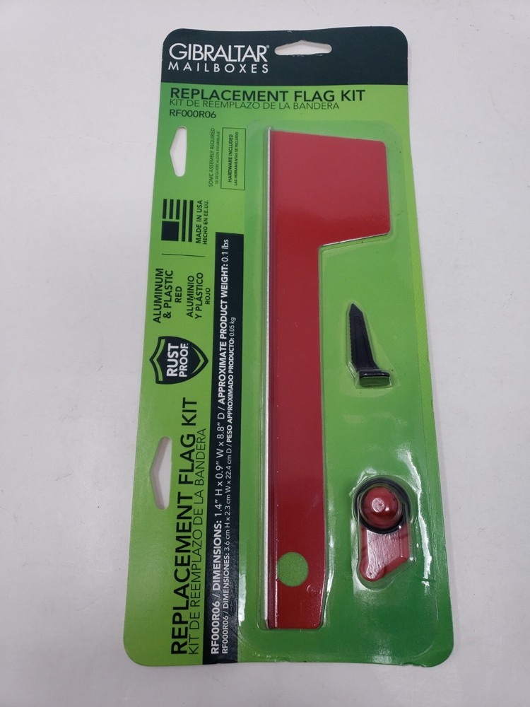 Gibraltar Mailboxes Replacement Flag Kit RF000R06 2ct