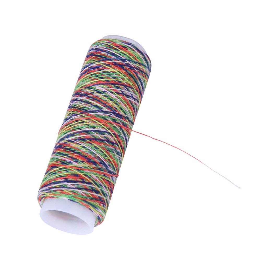 5pcs Multicolor Gradient Sewing Quilting Embroidery Thread Spools Garment