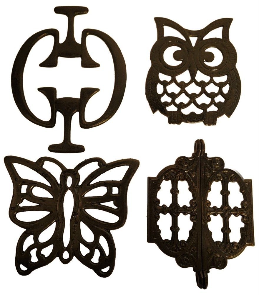 Cast Iron Trivets - 4 Designs Available via Dropdown Selection.
