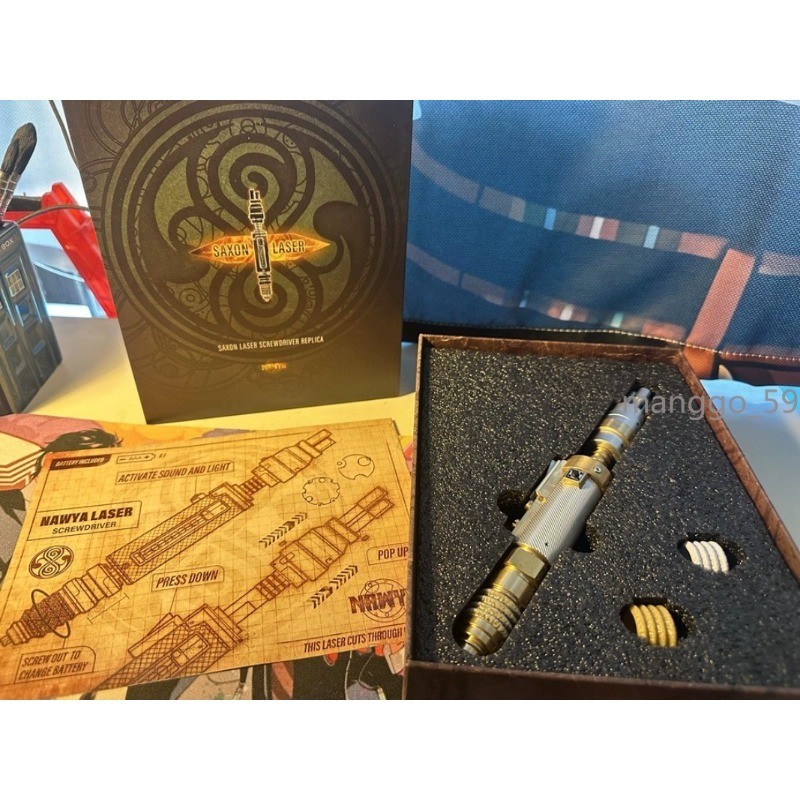 Cosplay Doctor Who Master Metal Laser Screwdriver Props LED Light Hallowmas Gift