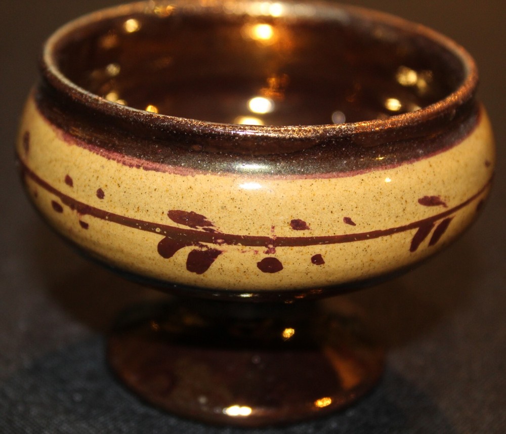 Antique Copper Luster 1820-1850 Master Salt