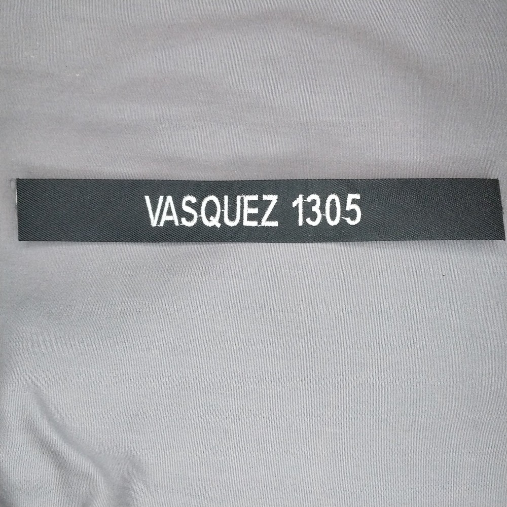 VASQUEZ 1305 Name Strip Tab Patch 7 3/4"