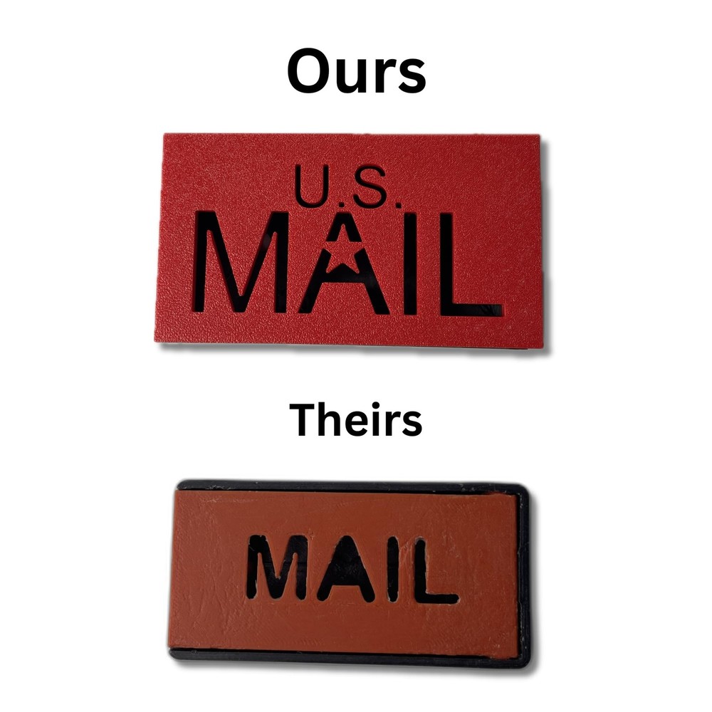 US MAIL Mailbox Flag Kit – Large Red Replacement Flag for Brick & Stone Mailb...
