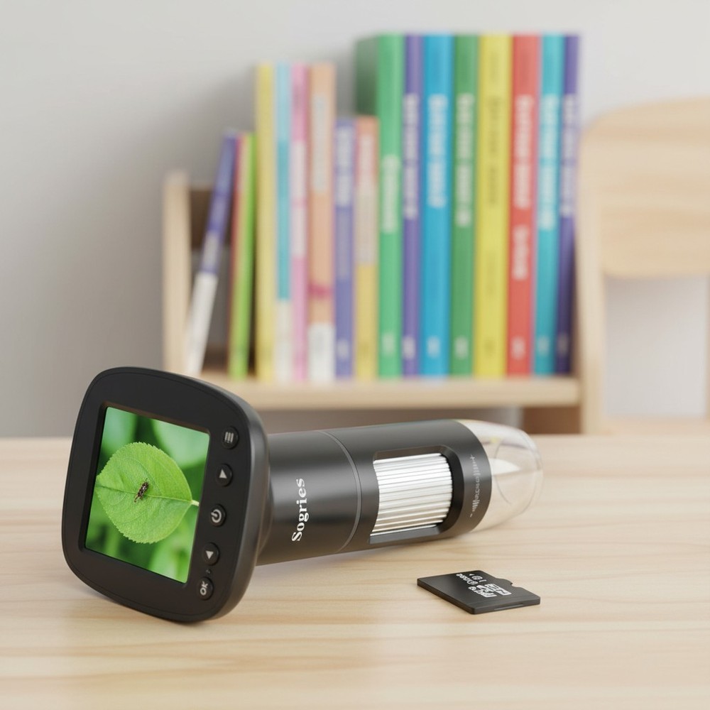 High-Definition 1000x Microscope with Camera & PC Compatibility - For Learning