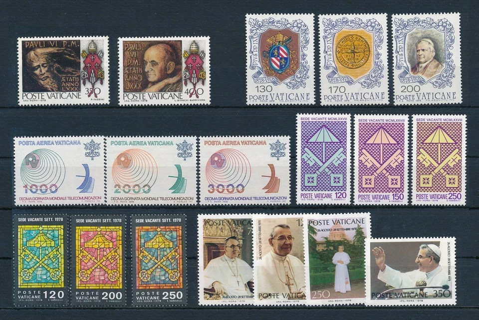 Vatican, 1978 year set, 18v, MNH