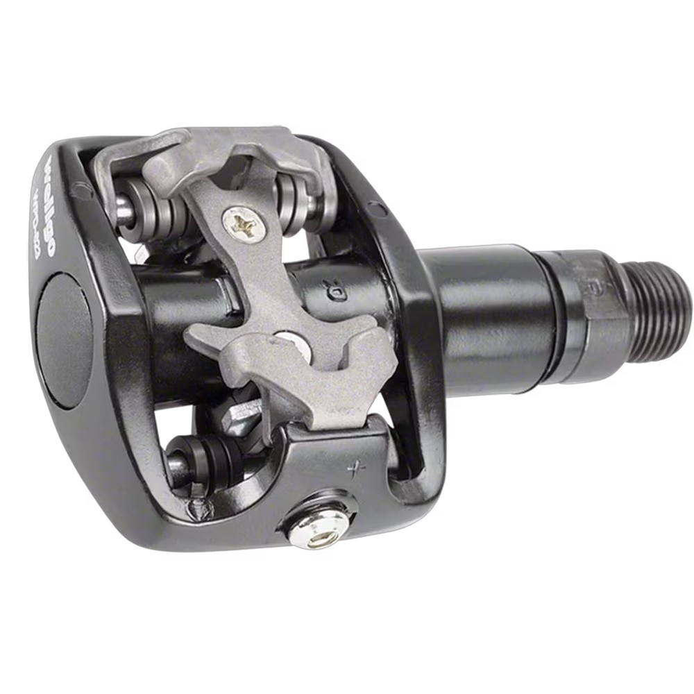 Wellgo WPD-823 SPD Compatible Clipless Pedal Set with Cleats, Dual-Sided