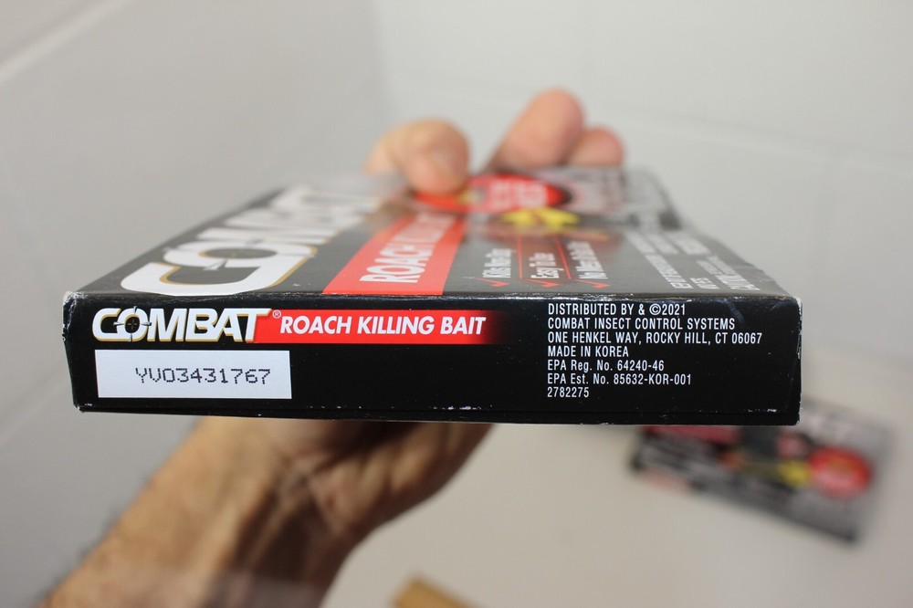 (3) Combat Roach Killing Bait Stations, 6 per box, 18 total! Sealed boxes new