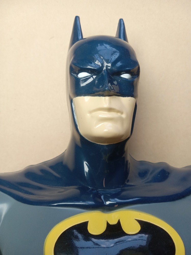 Vintage Batman Bust DC Comics Digital Clock 8" x 8" Rare