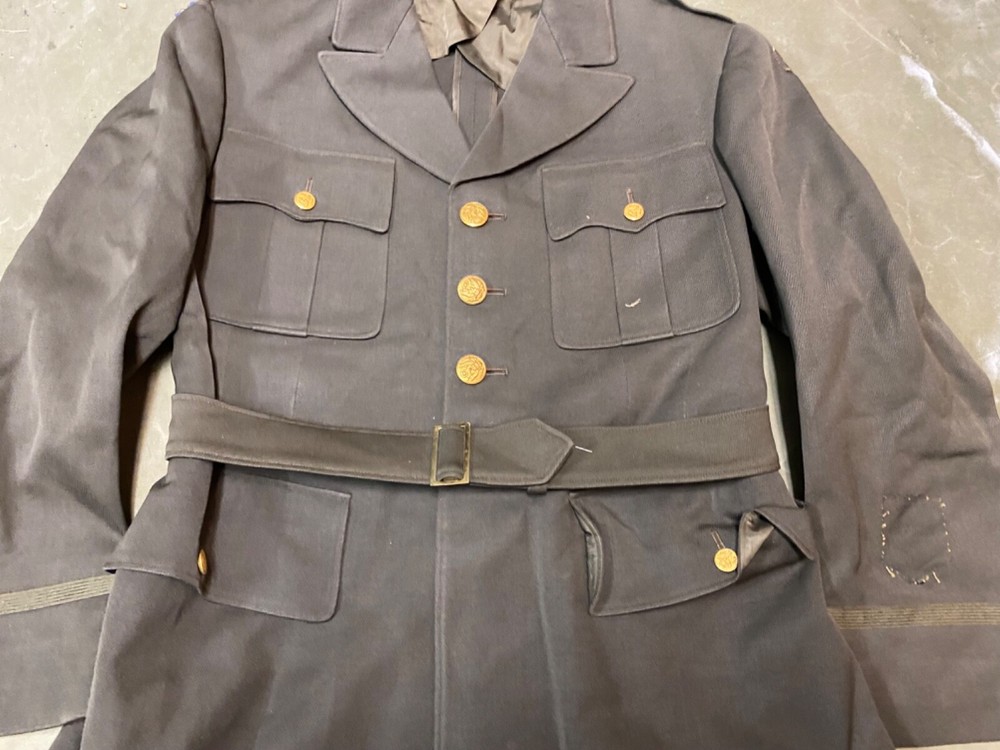 ORIGINAL WWII US ARMY OFFICER CLASS A DRESS JACKET- XSMALL 36R