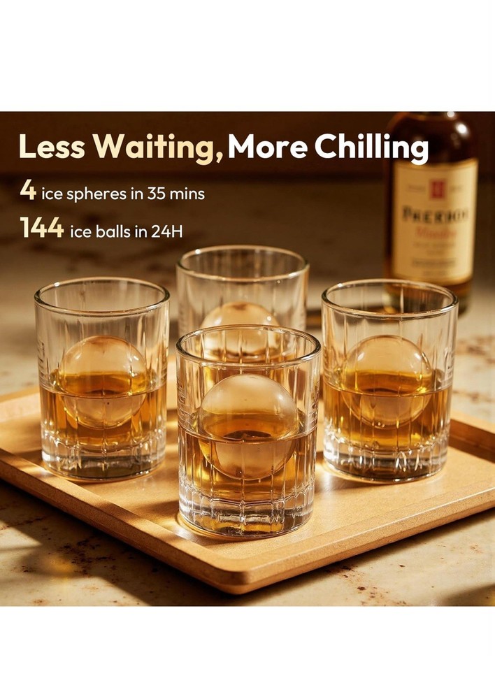 Ice Maker Automatic Whiskey Ice Ball Maker Machine Clear Cube Machine For Home