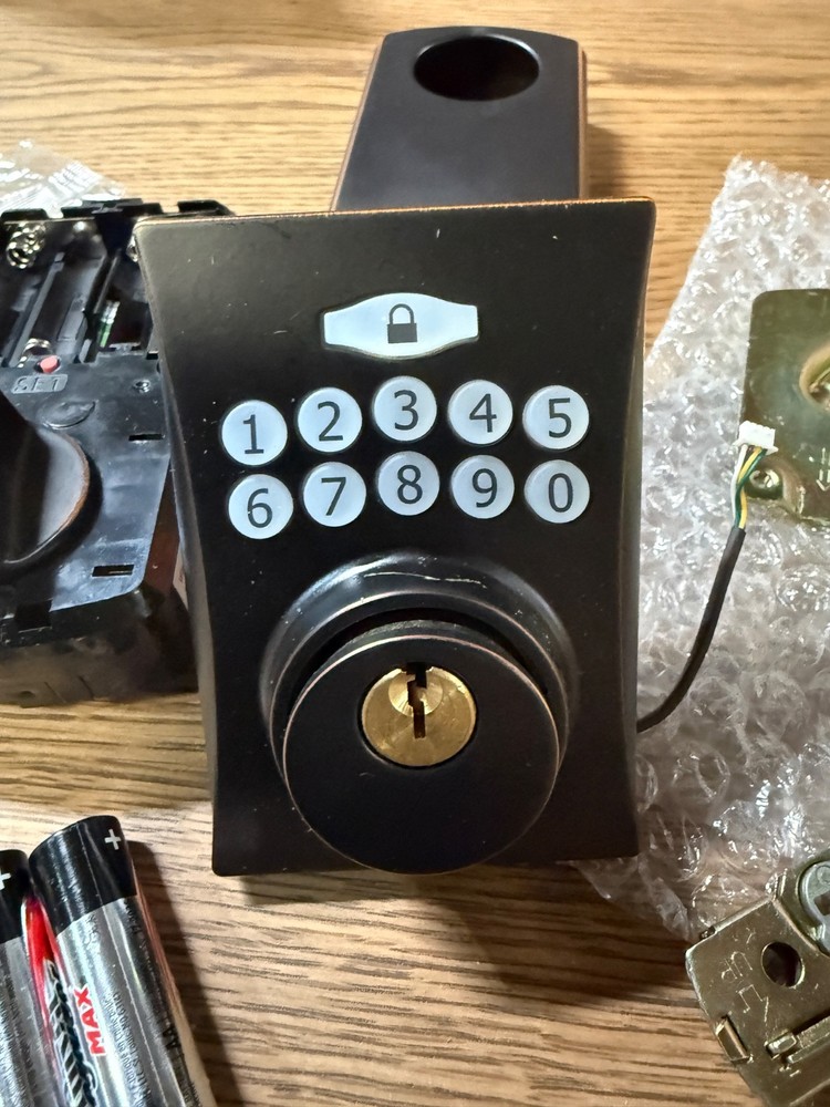 DEGUARD Electronic Keypad Keyed Deadbolt - ORB-KW1