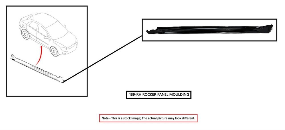 RIGHT GRY ROCKER PANEL MOULDING OEM 2014 FORD C-MAX