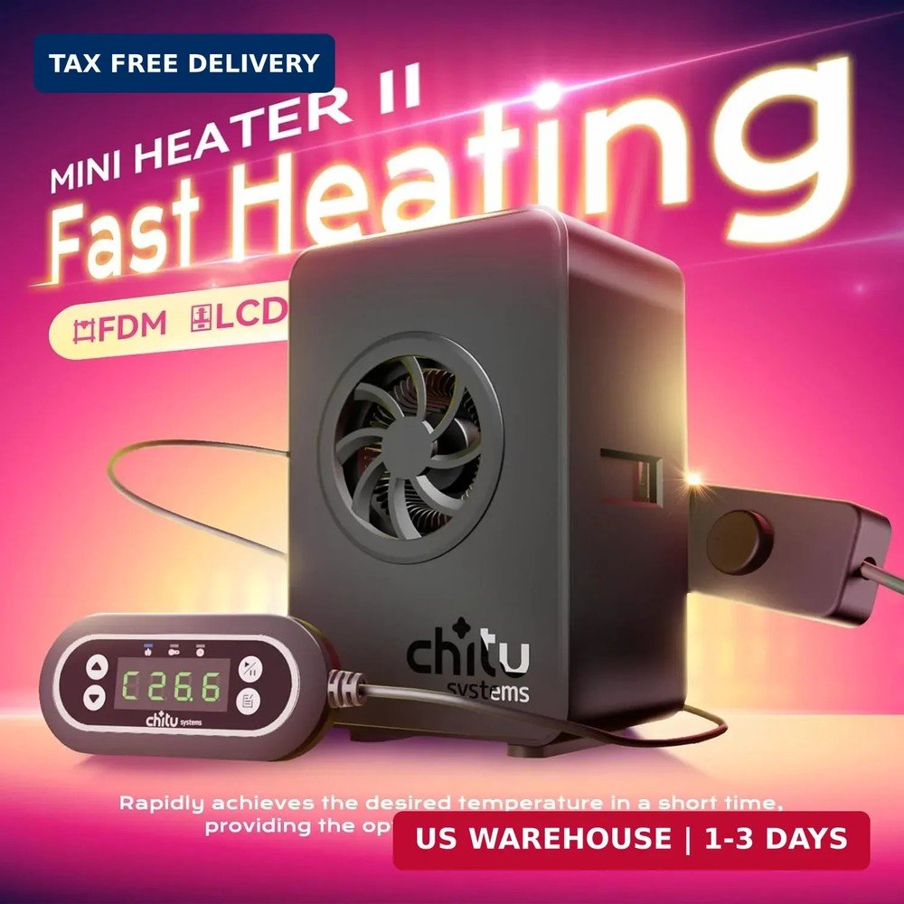 Chitu Systems Upgraded 3D Printer Mini Heater-Versatile Temperature Control, Eas
