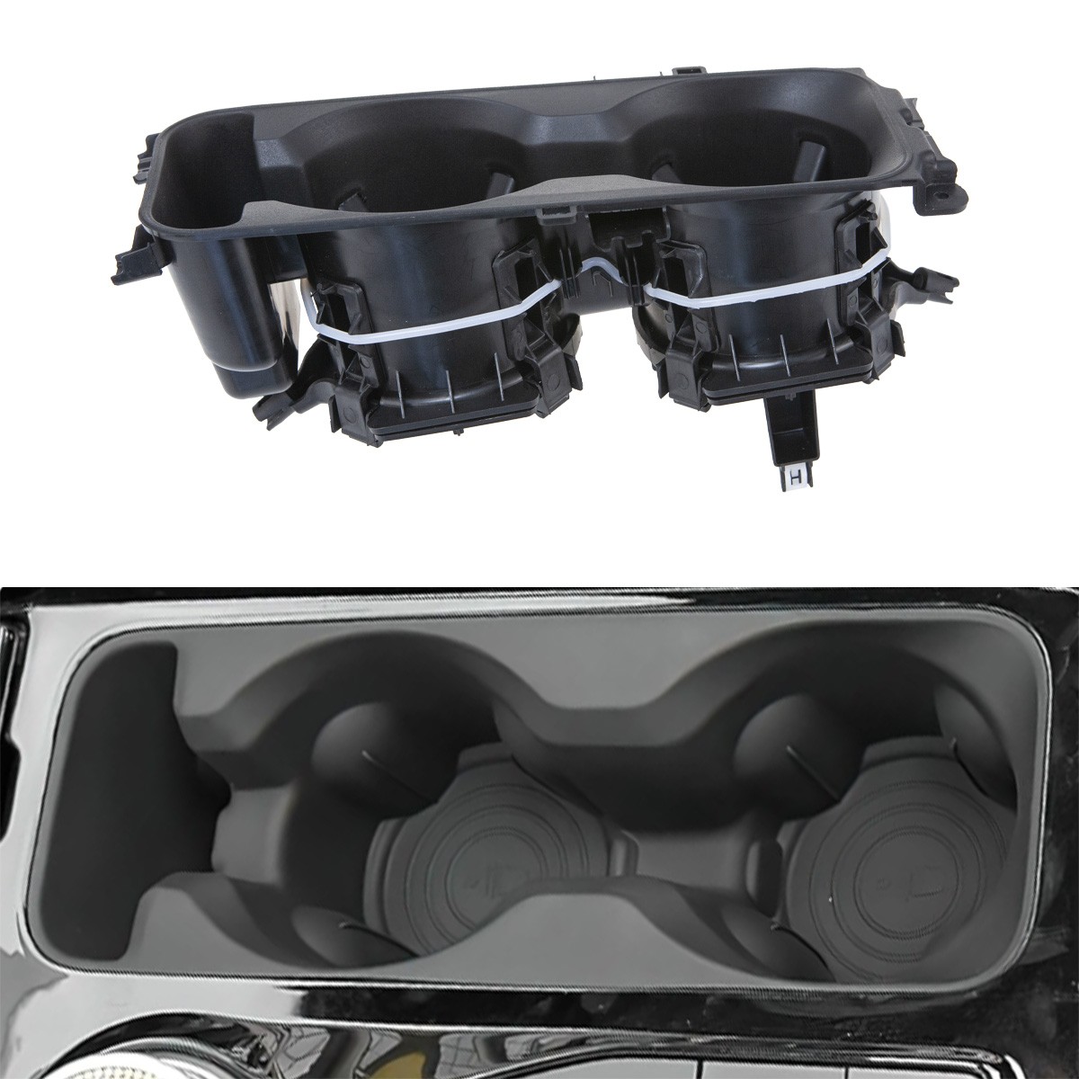 Center Console Cup Holder Without Wireless Charging For 2020-2024 Ford Explorer