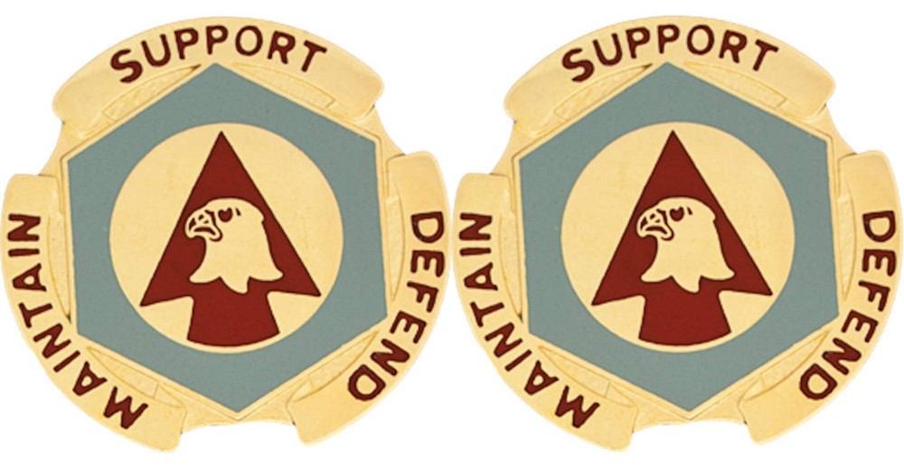 734th MAINTENANCE BATTALION Distinctive Unit Insignia - Pair - MAINTAIN SUPPORT