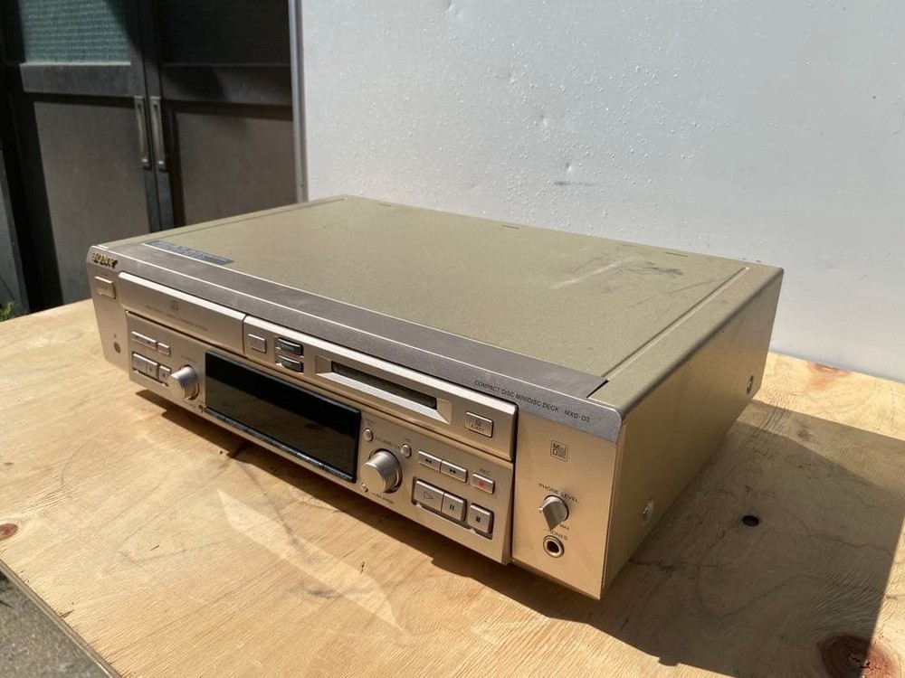 SONY MXD-D3 Compact Disc Mini Disc Deck CD MD Player Operation confirmed