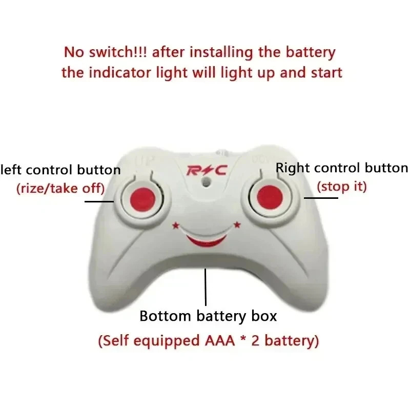 Rechargeable Mini RC Drone Remote Safe Fall-resistant RC Helicopters Drone