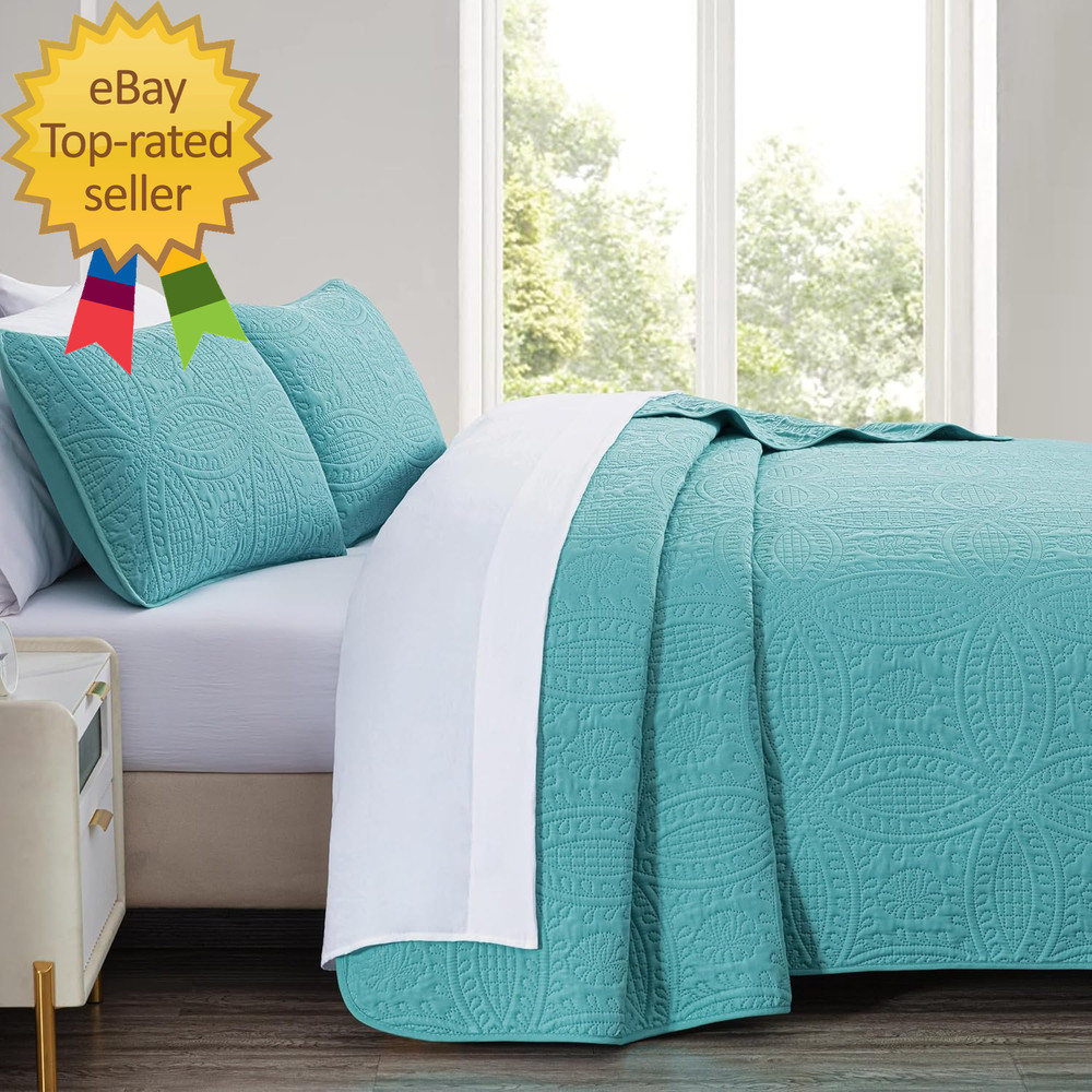 Austin 3 Piece Oversized Bedspread Coverlet Set