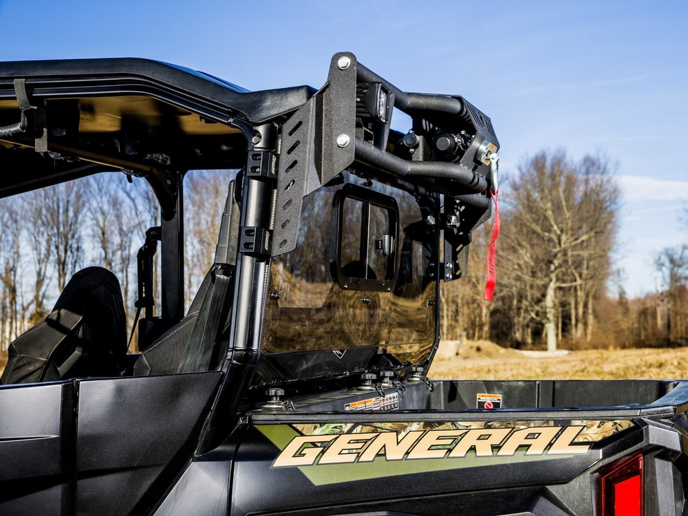 SuperATV Game Loader Rack for Polaris General with 2 Cube Lights