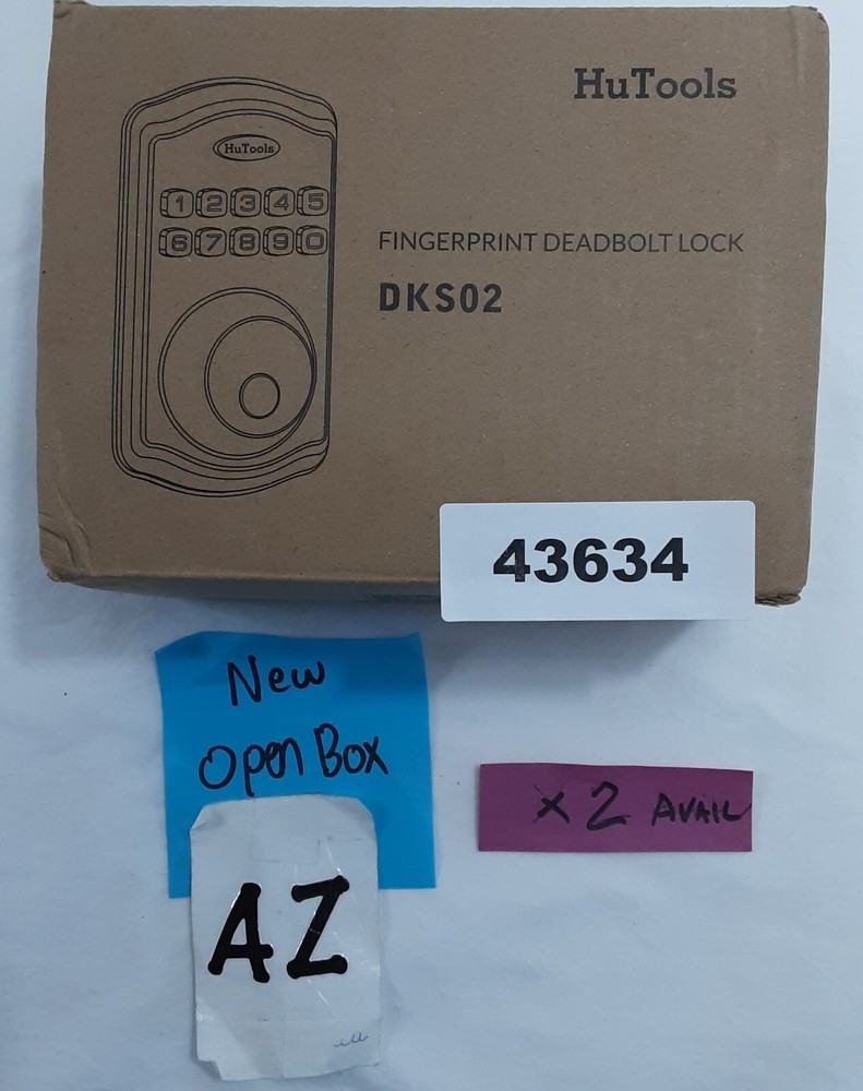 New, HUTOOLS Keyless Fingerprint Deadbolt Lock w/Keypad
