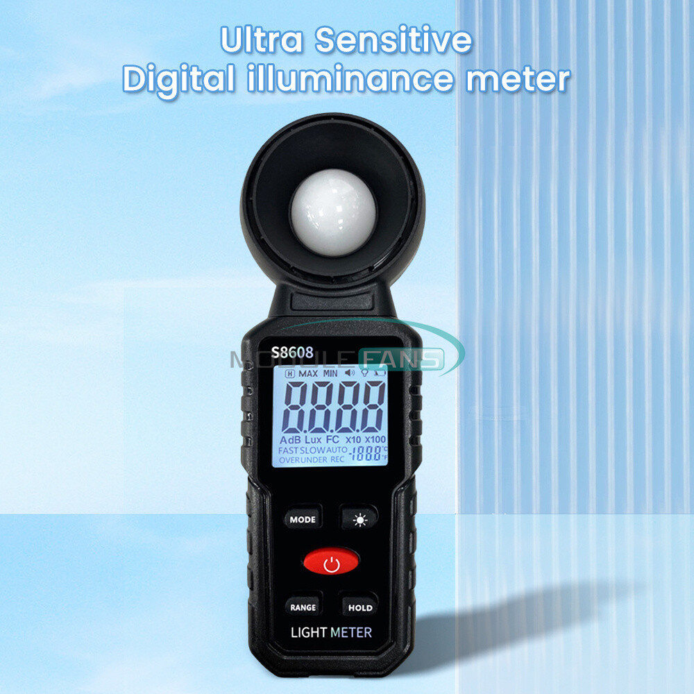 Light Meter Digital Illuminance Meter Luxmeter Luminometer Photometer 200000Lux