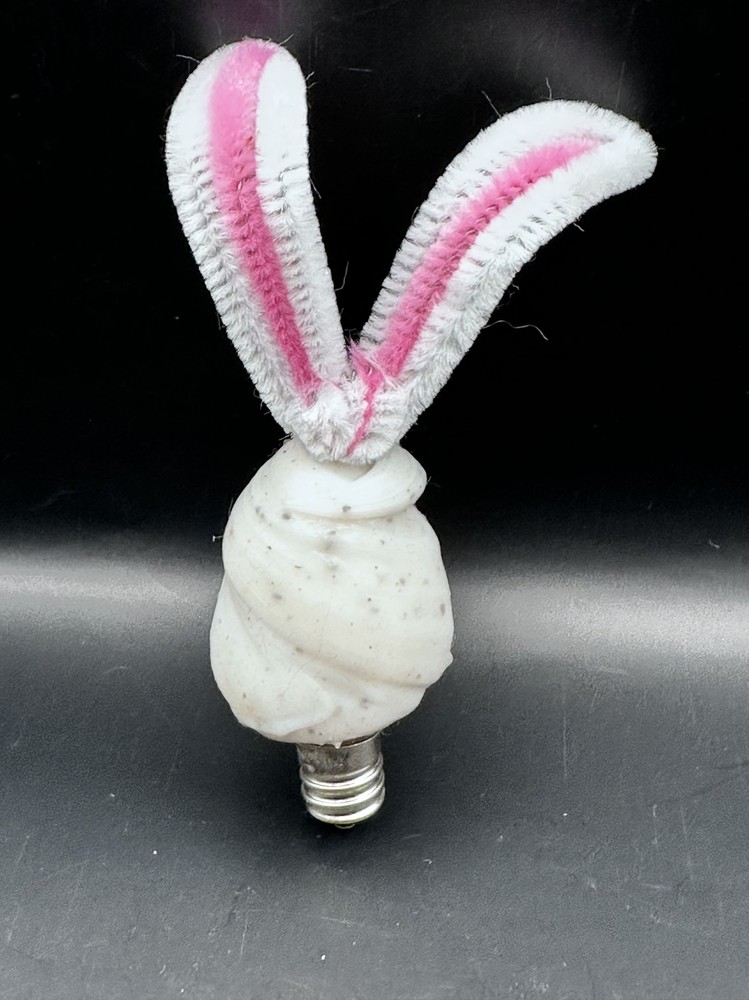 Silicone Easter Bunny Rabbit Lightbulb With Ears READ Untested