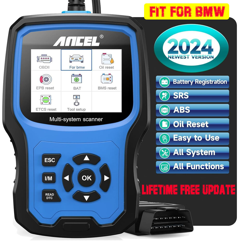 ANCEL BM700 Battery Registration Tool Fit for BMW Diagnostic Injector Coding OBD