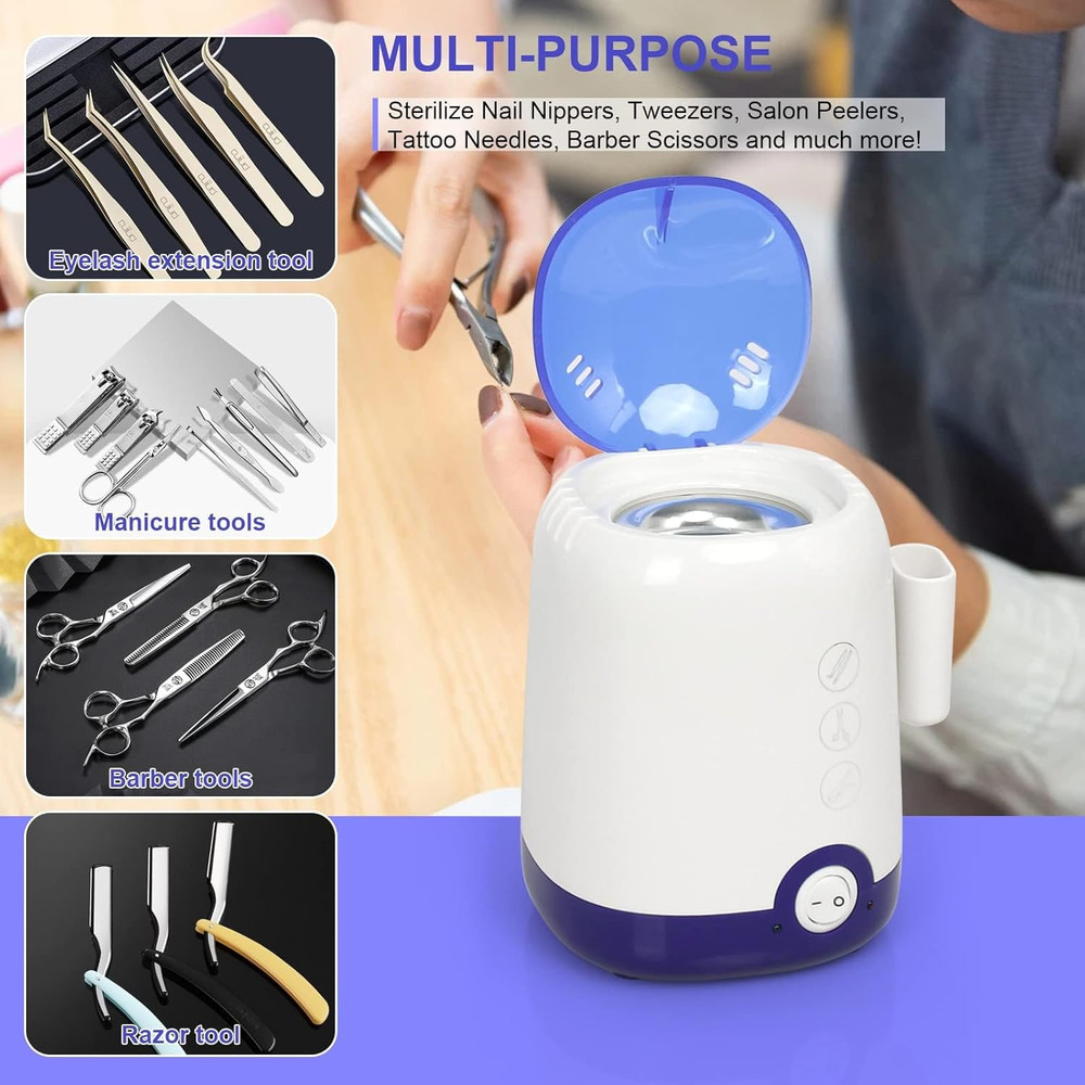 Nail Tool Sterilizer Machine,High Temperature Sterilization Nail Tool Cleaning P