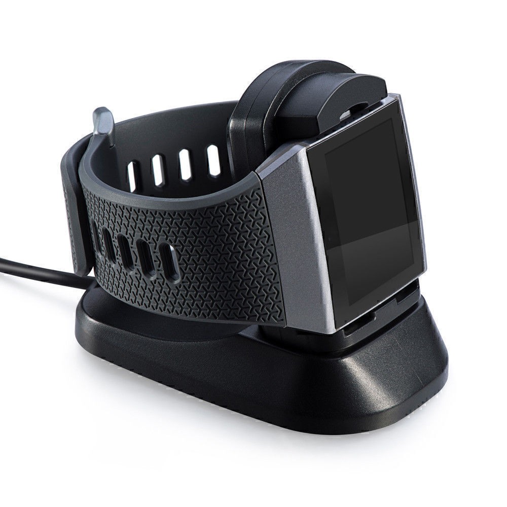 Charging Cradle Dock Stand Holder USB Cable Charger for Fitbit Ionic Smart Watch