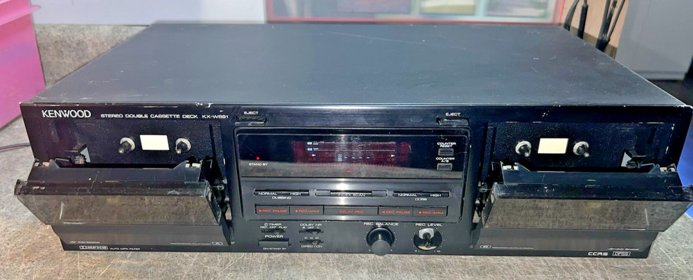 KENWOOD Stereo Double Cassette Deck Model: KX-W891