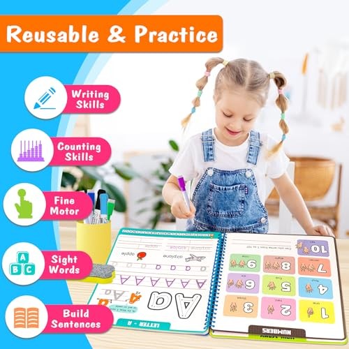 Preschool Learning Activities - Reusable Letter & Number Tracing Learn to Write