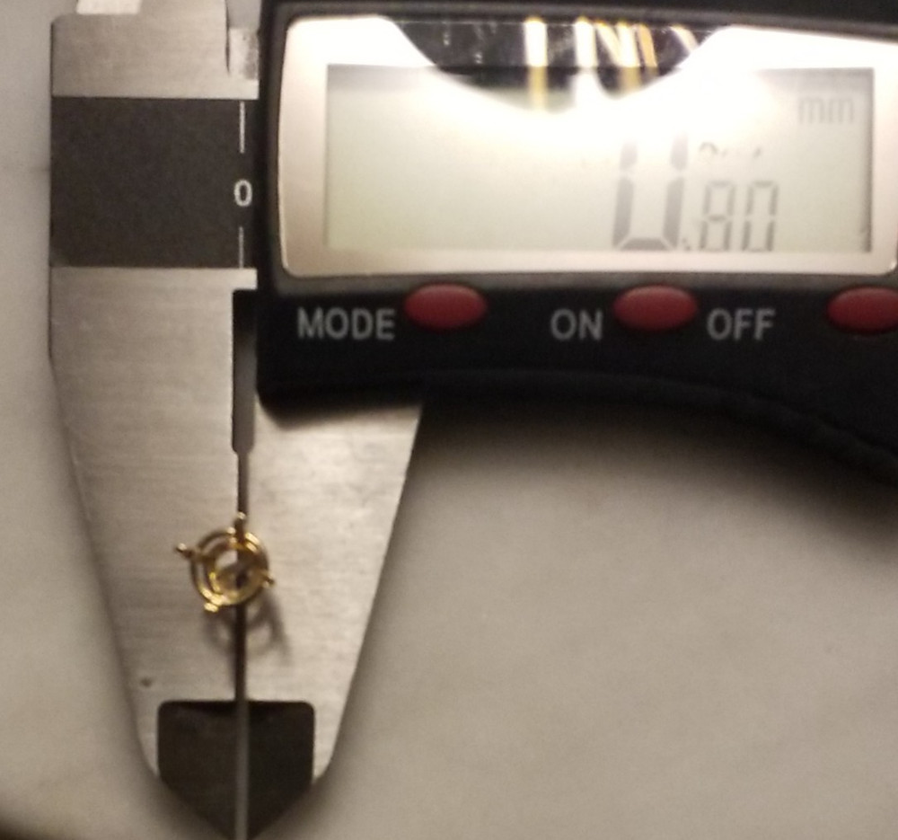 14k yellow four prong basket setting threaded post 6MM