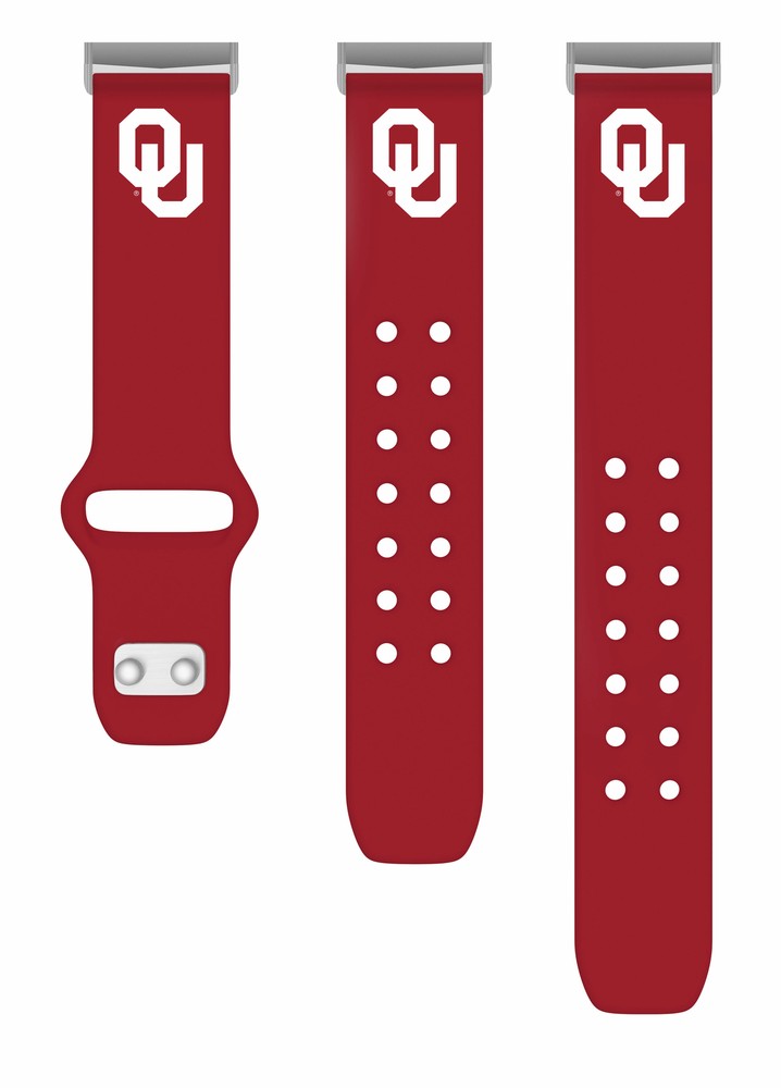 Oklahoma Sooners Fitbit Silicone Watchband
