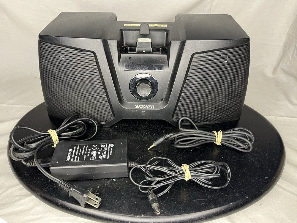 Kicker iKick IK500 Stereo System For iPod Docking Player No Remote Tested