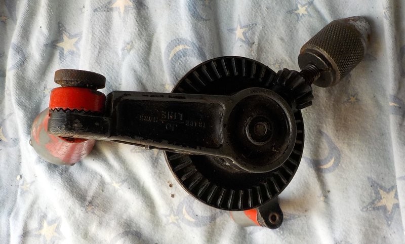 Jo Mfg. Co. JOIC Clawson Angle Hand Drill Mfg USA Adjustable Bits In Handle