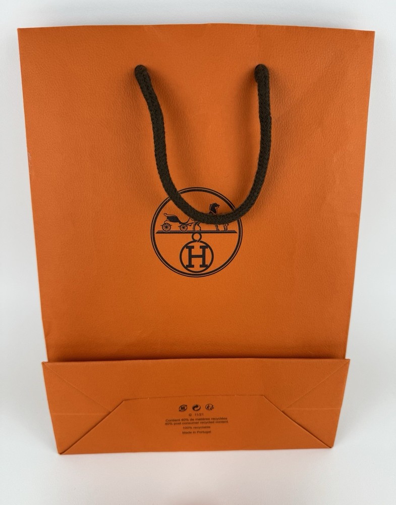Authentic Hermes Gift Bag 11” x 8”