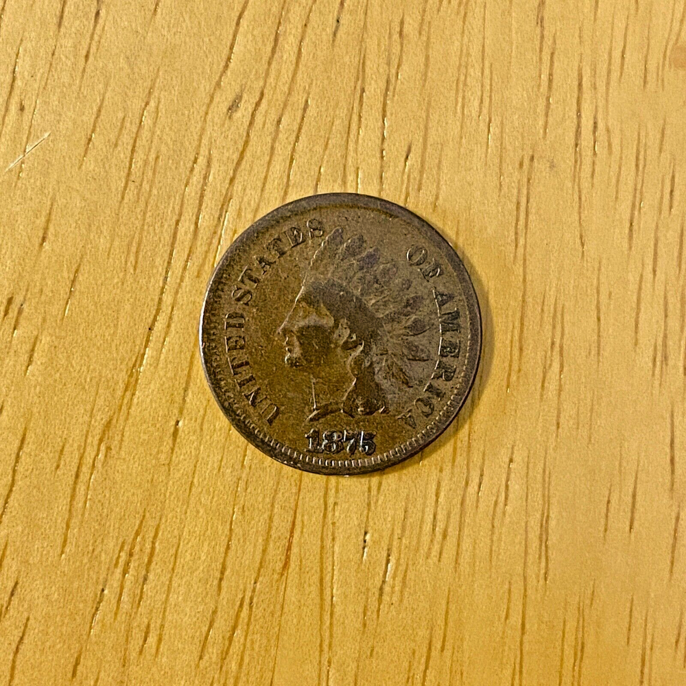 1875 INDIAN HEAD Cent -