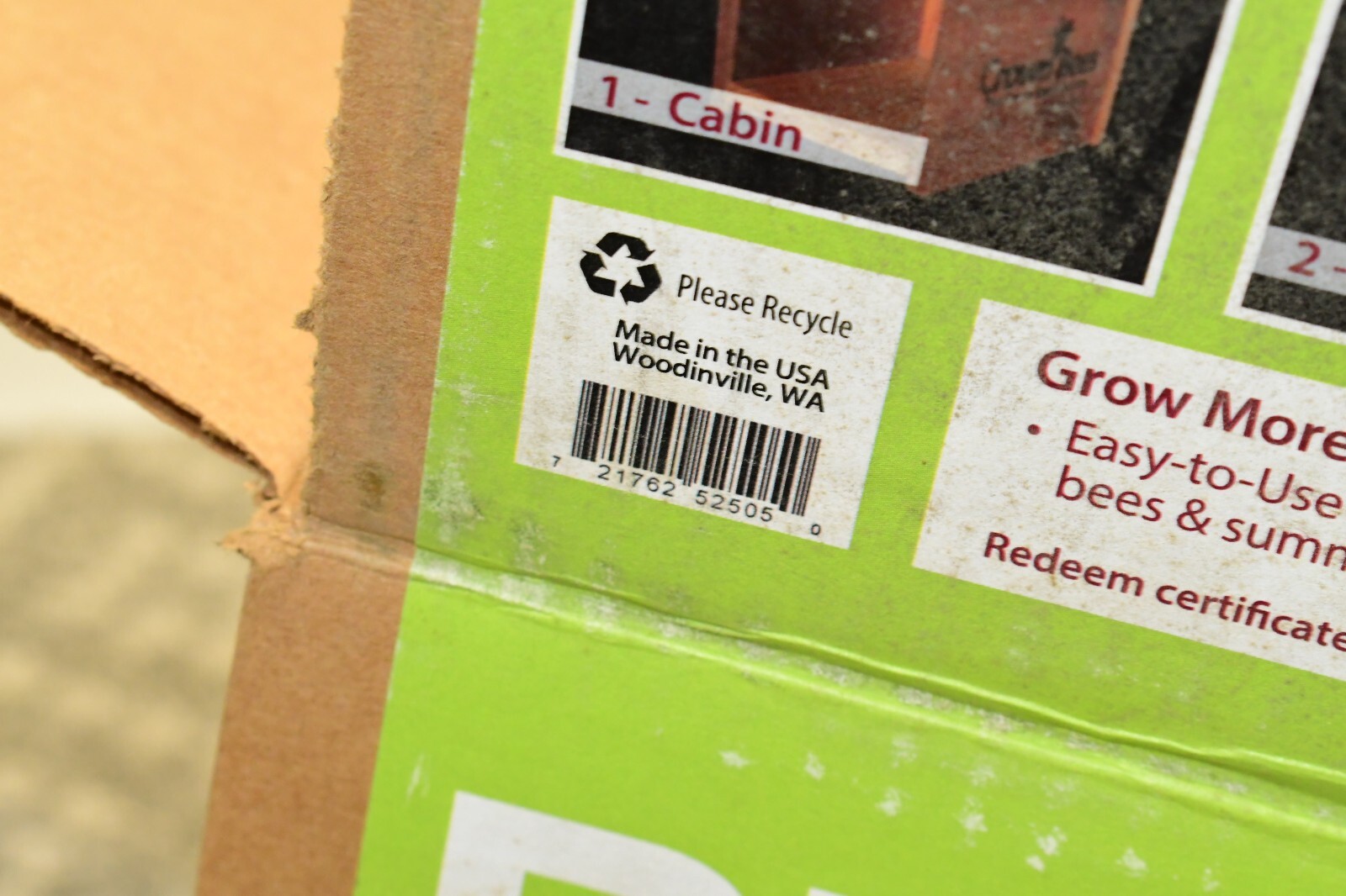 Crown Bees Bee Works Cabin Mason Bee House Kit Hotel w/ Bees for Order