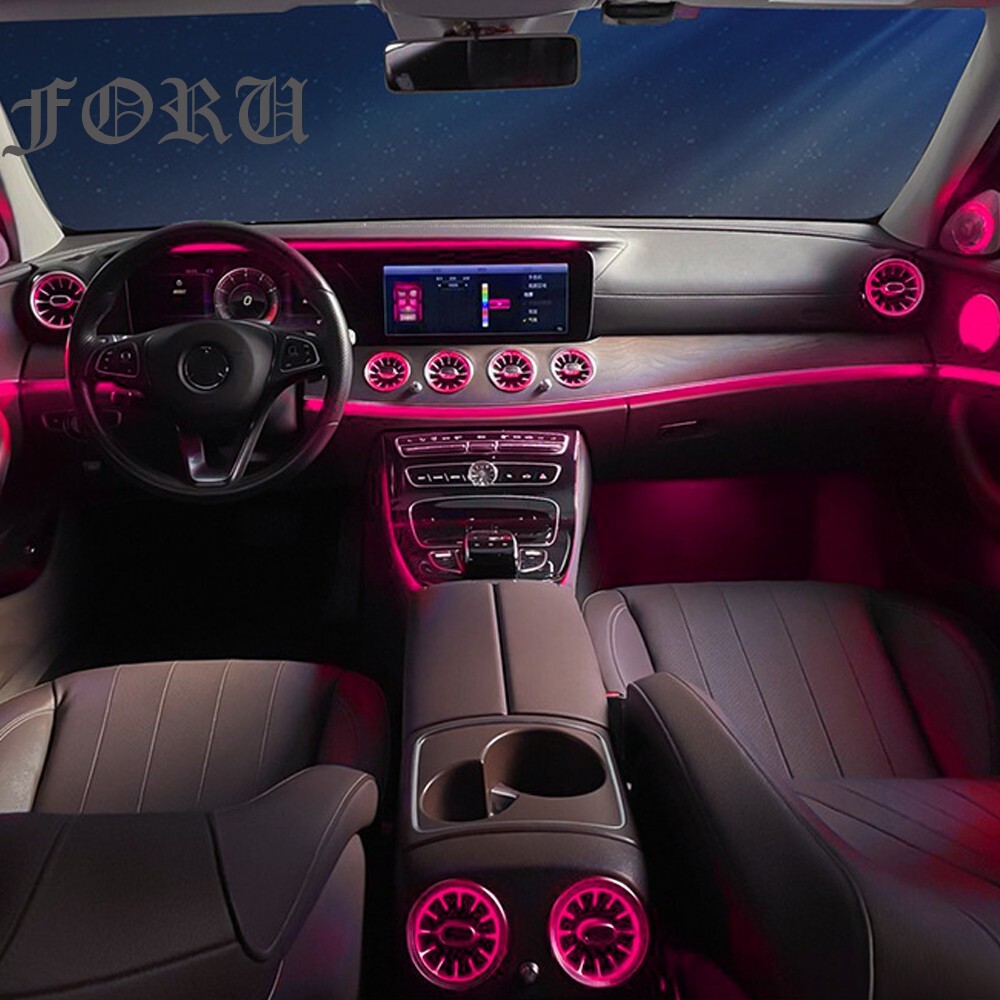 For Mercedes Benz E Class W213 e300 e43 e63 64 Colors Air Vent LED Ambient Light