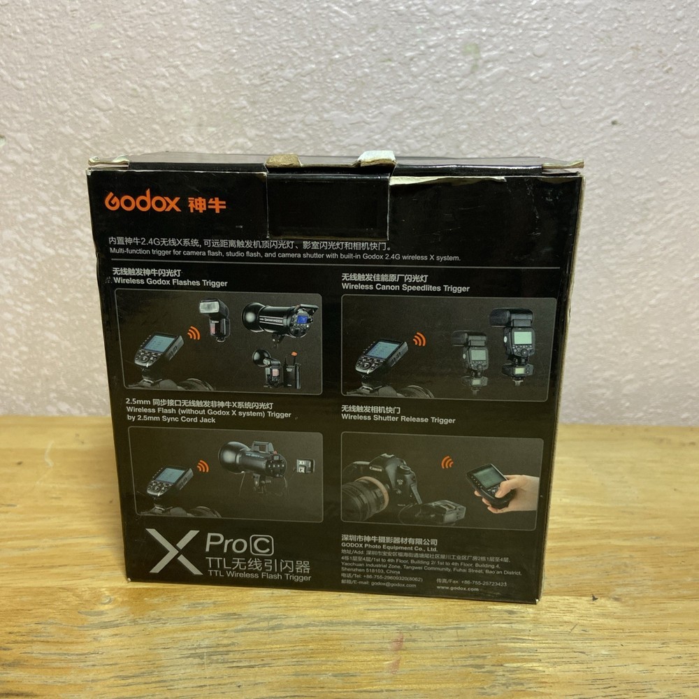 Godox XProC TTL Wireless Flash Trigger for Canon Cameras